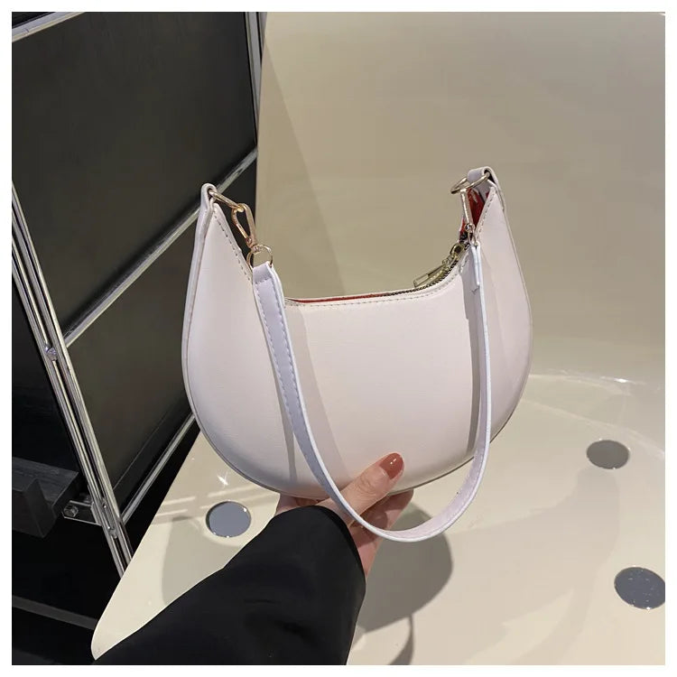 Nuevo bolso de béisbol en forma de luna de gama alta a la moda que muestra un solo bolso de hombro de lujo para mujer bolsos elegantes para mujer bolso de mujer