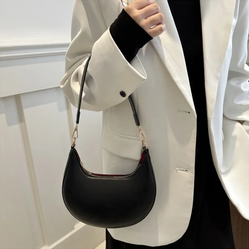 Nuevo bolso de béisbol en forma de luna de gama alta a la moda que muestra un solo bolso de hombro de lujo para mujer bolsos elegantes para mujer bolso de mujer