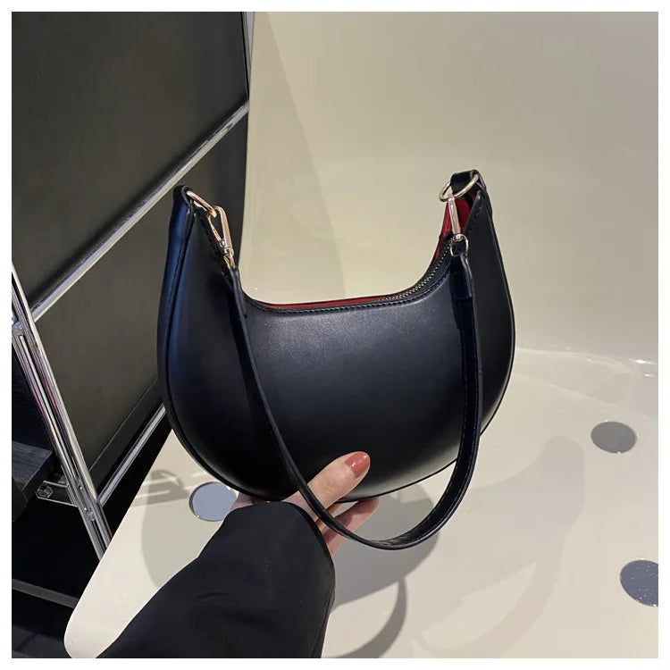Nuevo bolso de béisbol en forma de luna de gama alta a la moda que muestra un solo bolso de hombro de lujo para mujer bolsos elegantes para mujer bolso de mujer
