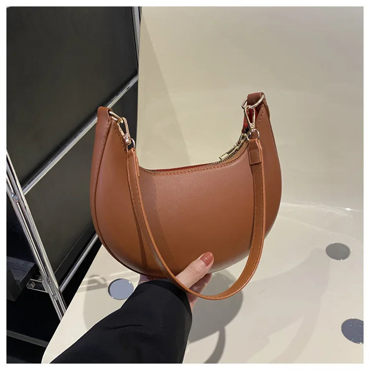 Nuevo bolso de béisbol en forma de luna de gama alta a la moda que muestra un solo bolso de hombro de lujo para mujer bolsos elegantes para mujer bolso de mujer