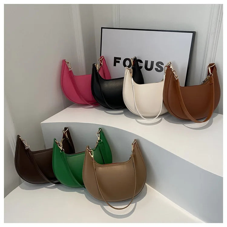 Nuevo bolso de béisbol en forma de luna de gama alta a la moda que muestra un solo bolso de hombro de lujo para mujer bolsos elegantes para mujer bolso de mujer