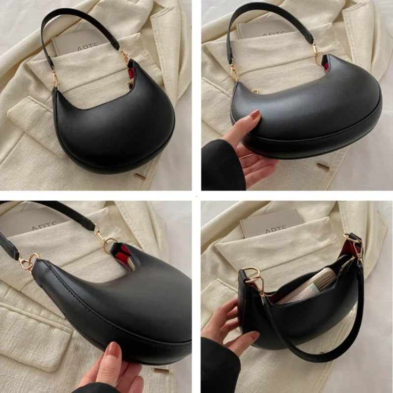 Nuevo bolso de béisbol en forma de luna de gama alta a la moda que muestra un solo bolso de hombro de lujo para mujer bolsos elegantes para mujer bolso de mujer